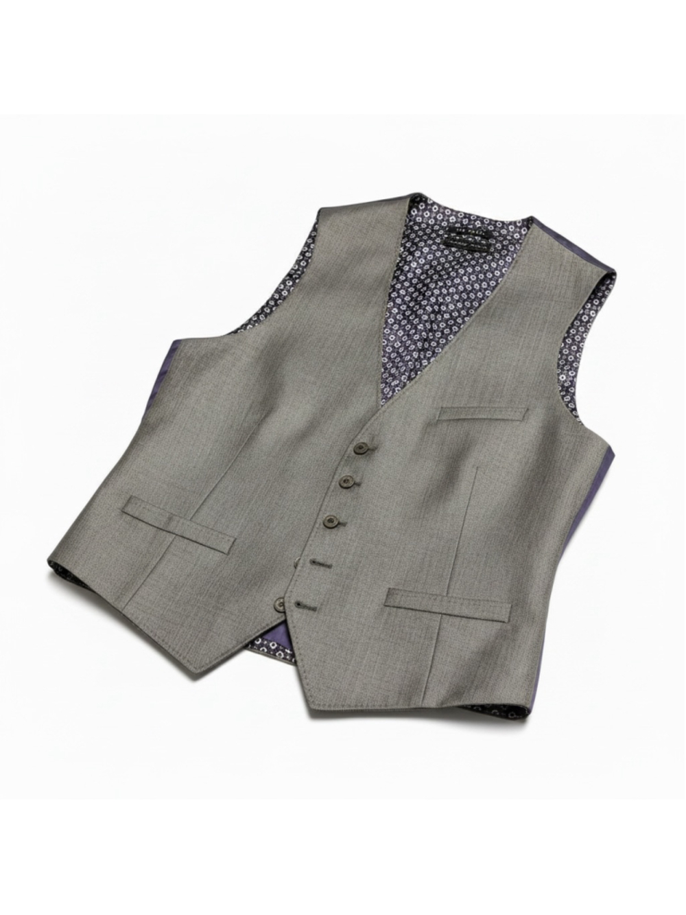 Men's Ted Baker Vest Size 42R Grey and Purple